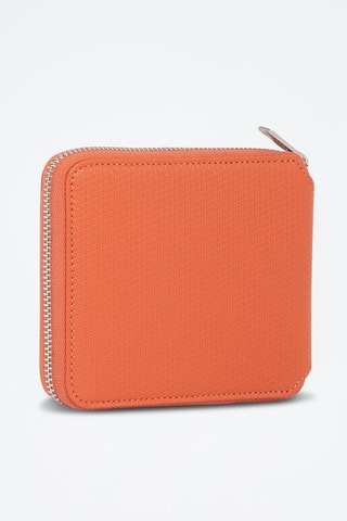 Monedero Emile de piel Tangerine