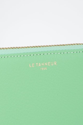 Porte-monnaie en cuir pleine fleur Emilie Pistache