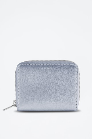 Porte-monnaie en cuir Emilie Argenté