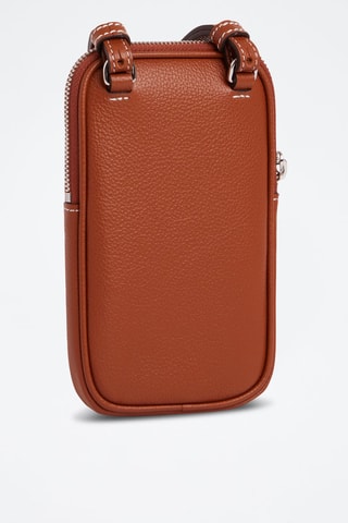 Etui téléphone en cuir  Emile - Marron