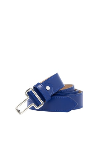 Cinturón de piel para mujer Azul