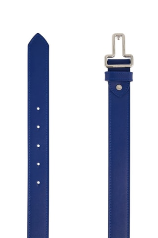 Cinturón de piel para mujer Azul