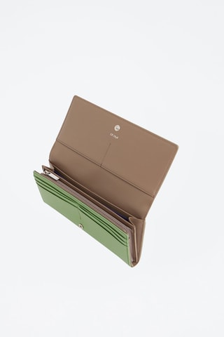 Cartera de piel Lise Verde