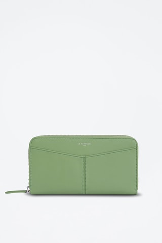 Cartera de piel Charlotte Verde