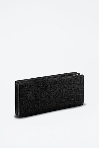 Grand compagnon en cuir Gisèle Noir