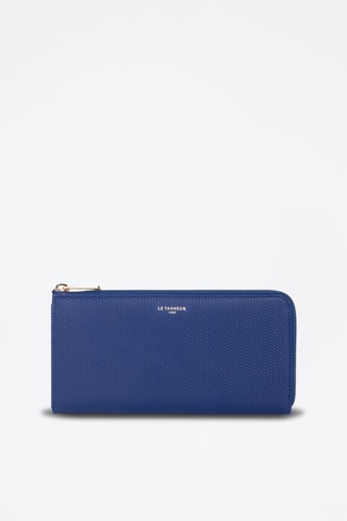 Cartera de piel Emilie Índigo