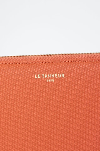 Cartera de piel Emilie Tangerine