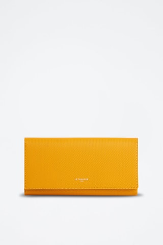Cartera de piel Lise - Amarillo y azul
