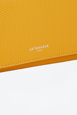 Cartera de piel Lise - Amarillo y azul
