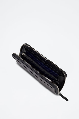 Cartera de piel Charlotte - Negro