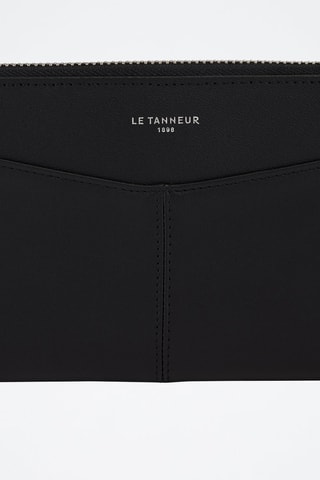 Cartera de piel Charlotte - Negro