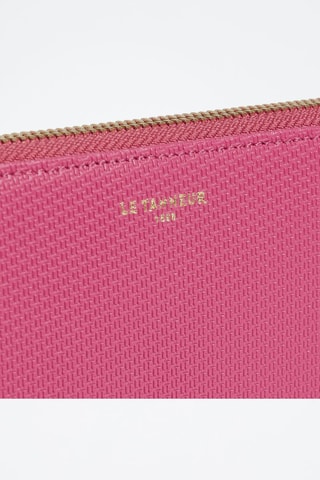 Cartera de piel Signature T - Rosa