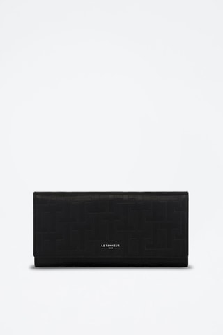 Compagnon en cuir Emilie - Noir