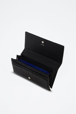 Compagnon en cuir Emilie - Noir