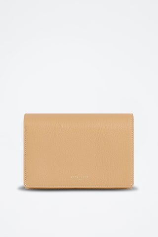 Cartera de piel - Beige