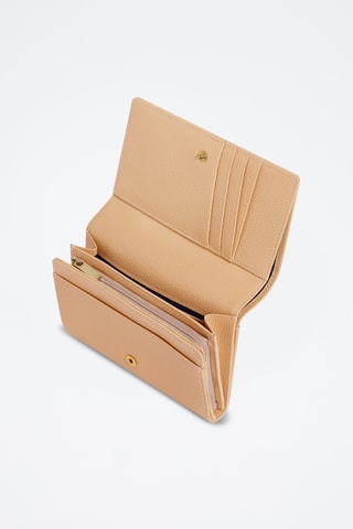 Cartera de piel - Beige