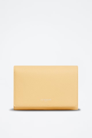 Cartera de piel - Amarillo pastel