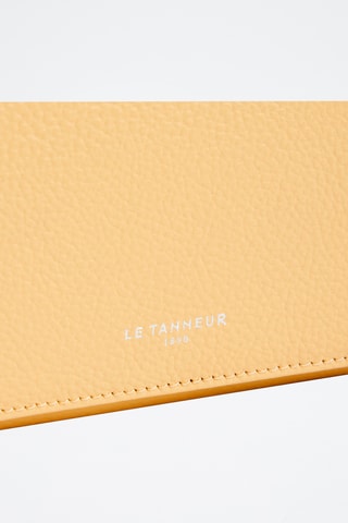 Cartera de piel - Amarillo pastel