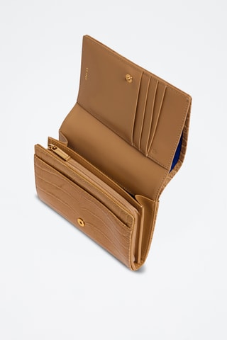 Cartera de piel - Marrón claro