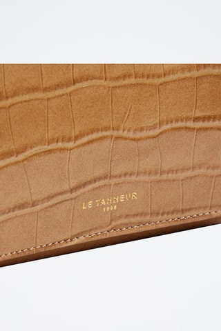 Cartera de piel - Marrón claro