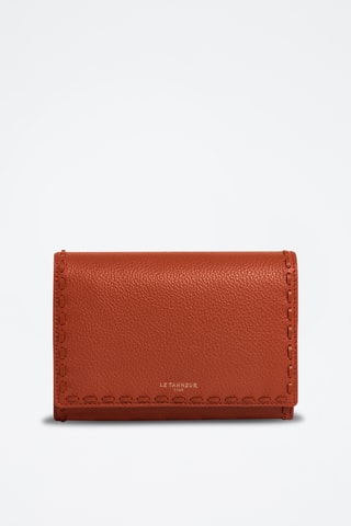Cartera de piel - Marrón