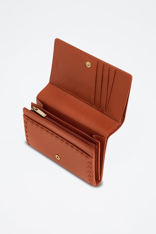 Cartera de piel - Marrón