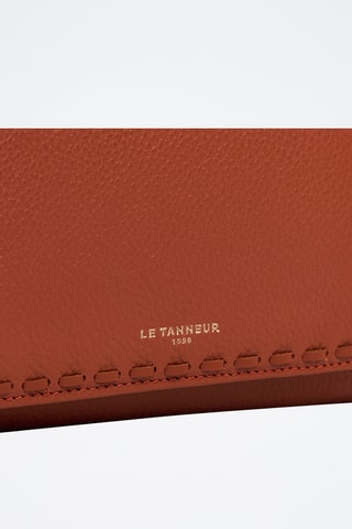 Cartera de piel - Marrón
