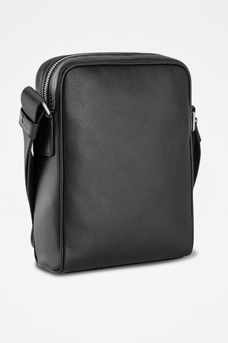 Bandolera de piel - Negro