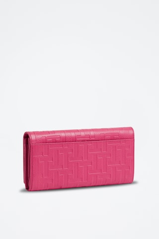 Cartera de piel - Fucsia