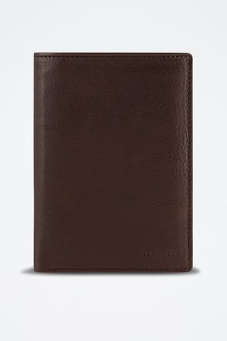 Cartera de piel - Marrón