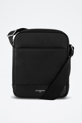Bandolera de piel - Negro