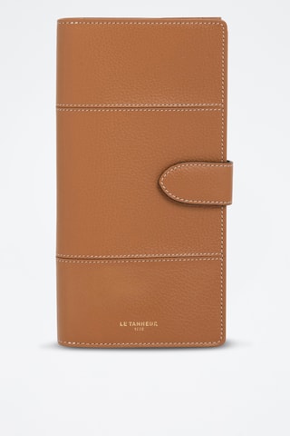 Cartera de piel - Marrón