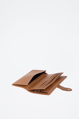 Cartera de piel - Marrón