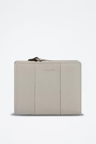 Cartera de piel - Gris