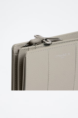 Cartera de piel - Gris