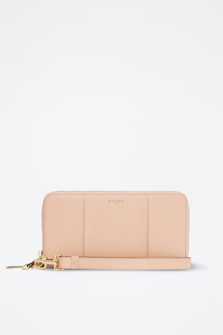 Cartera de piel - Beige rosado