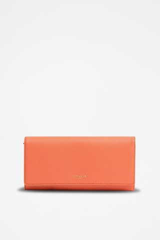 Cartera de piel - Naranja