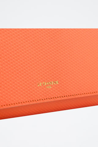 Cartera de piel - Naranja