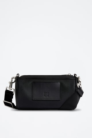 Bandolera de piel - Negro