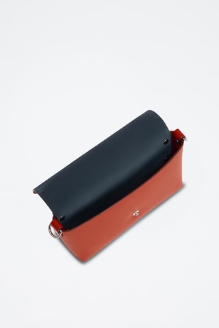Bolso de mano de piel - Marrón