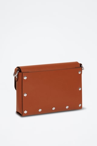 Bolso de mano de piel - Marrón