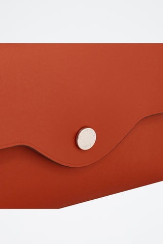 Bolso de mano de piel - Marrón