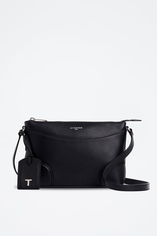 Bandolera de piel - Negro