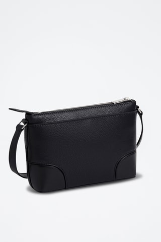 Bandolera de piel - Negro
