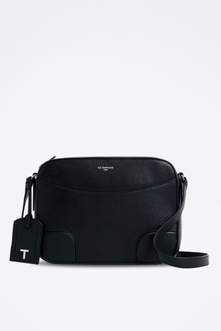 Bandolera de piel - Negro
