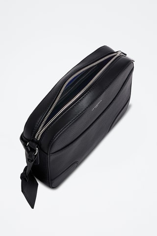 Bandolera de piel - Negro