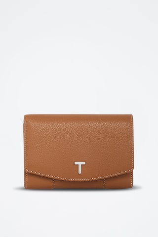 Cartera de piel - Marrón