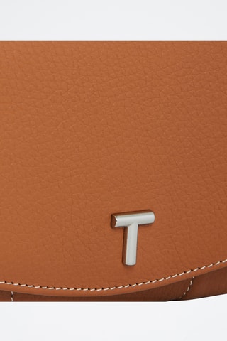 Cartera de piel - Marrón