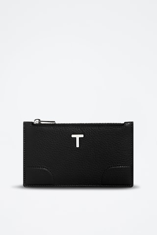 Porte-cartes en cuir - Noir