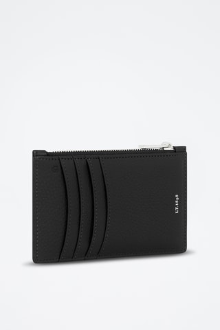 Porte-cartes en cuir - Noir